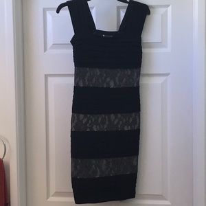 Black and Lace Cocktail Dress